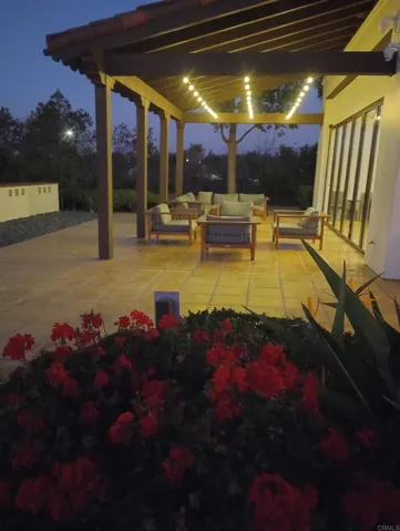 Outdoor area at recreation center