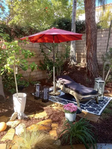 Multiple patio areas