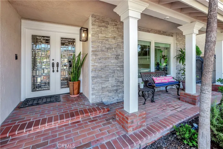 Cozy and relaxing front porch with new light fixtures.