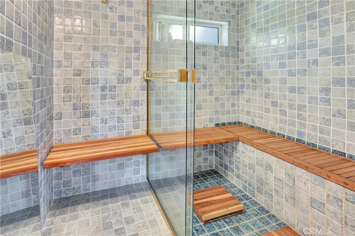 Private steam room for a true at-home spa experience.