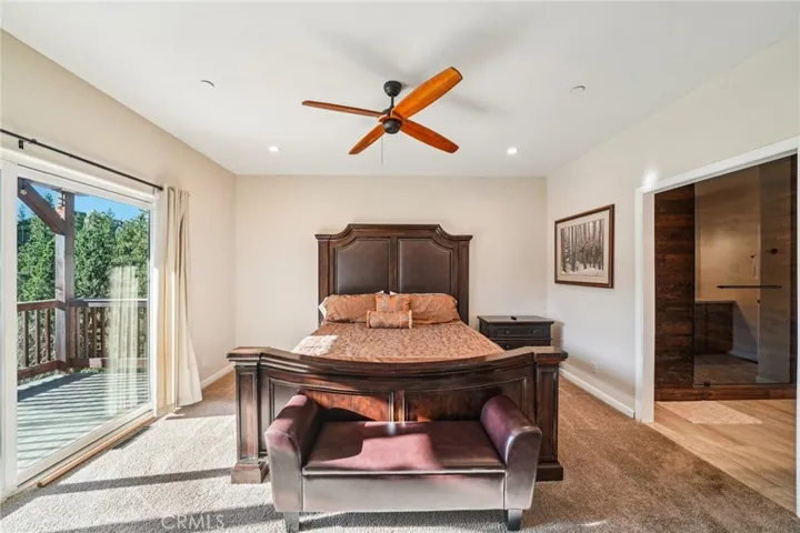 Natural light and forest outlooks create a calm, private setting.