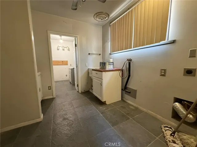 inside laundry area