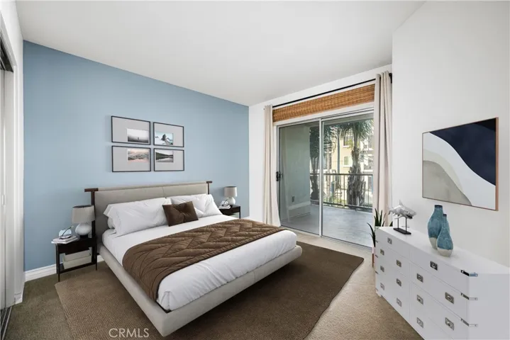 Virtually staged Bedroom #2