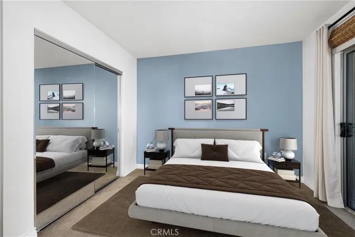 Virtually staged Bedroom #2