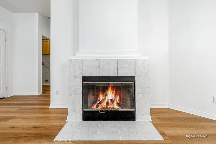 Fireplace Digitally Enhanced Photo