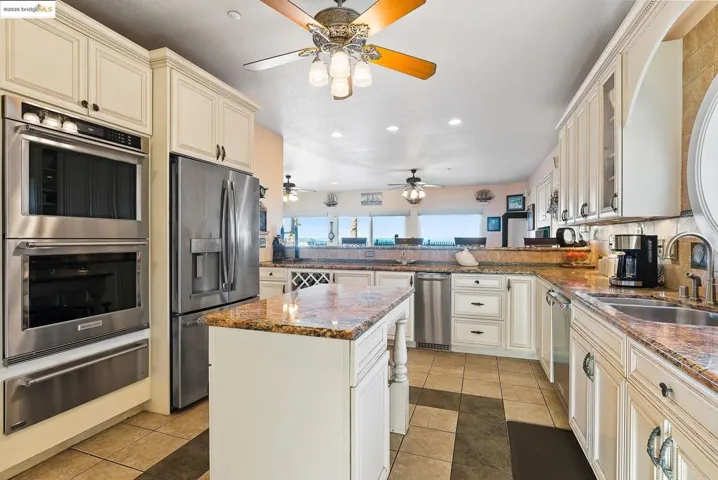 Kitchen over looking Family Room