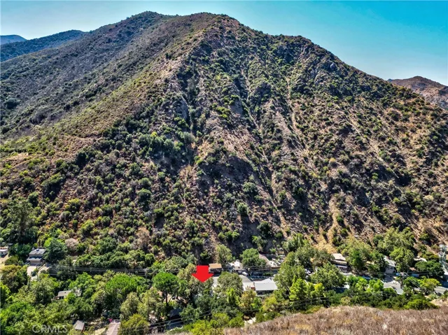 Arrow represents approximation of the property.  Home is on the creek side of Santiago Canyon, but still allows you to enjoy the view of the hillside.