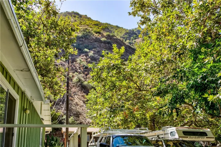 Views all around!  This view is the hill on the other side of the street.