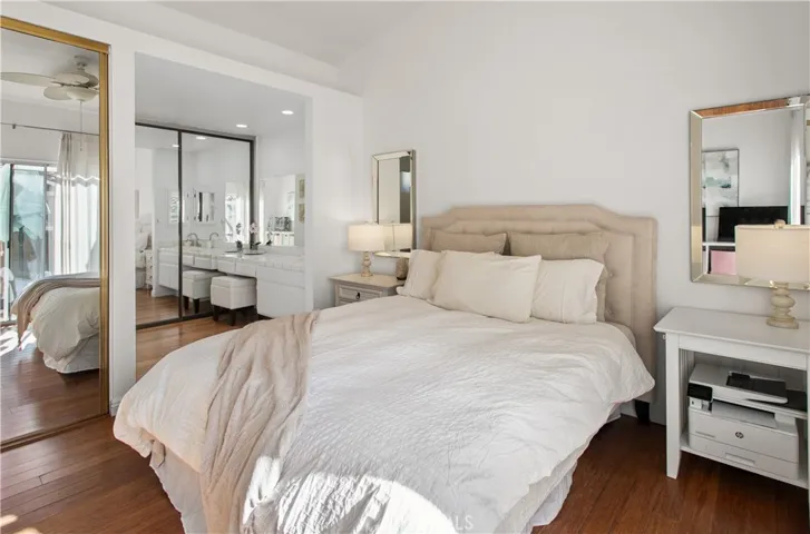 Dual closets in spacious master
