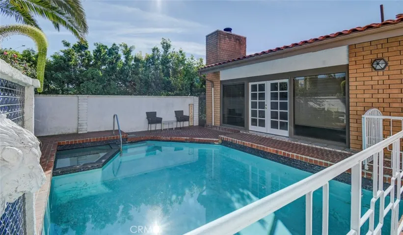 Another view of the private pool and spa.