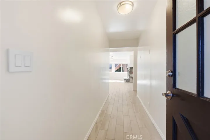 Entry with porcelain tile