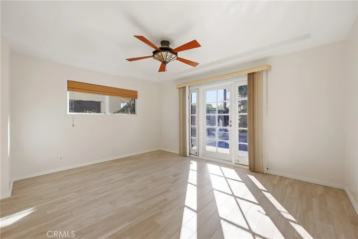 Main bedroom with french doors