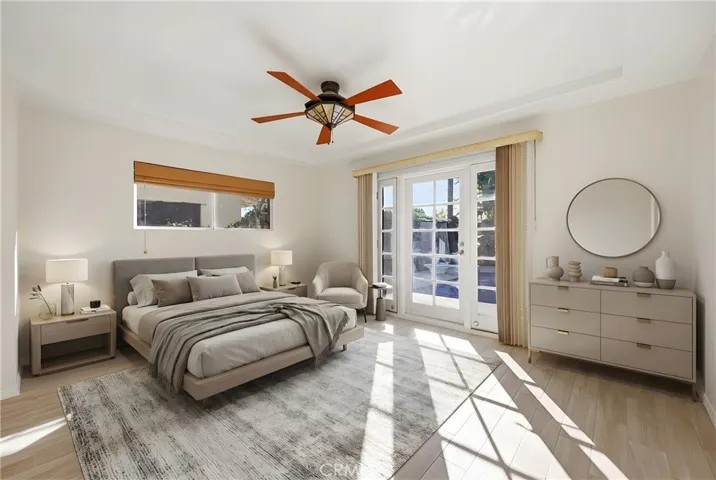 Main bedroom staged