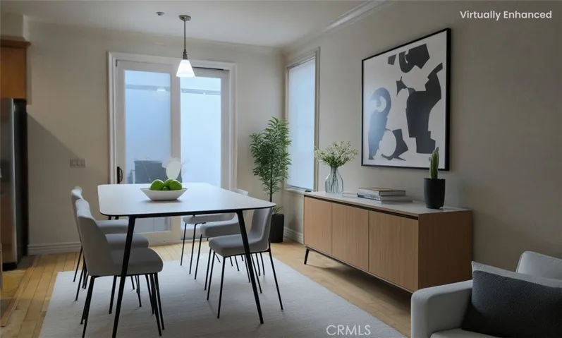 Virtually stage dining room