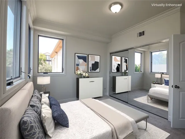 Virtually staged Second Bedroom