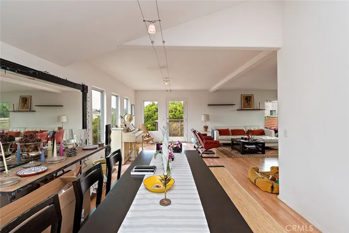Dining area of top level unit.