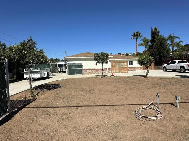 Flat and usable yard