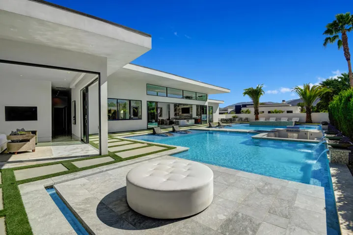 PRIMARY PATIO OTTOMAN TO POOL AND HOUSE