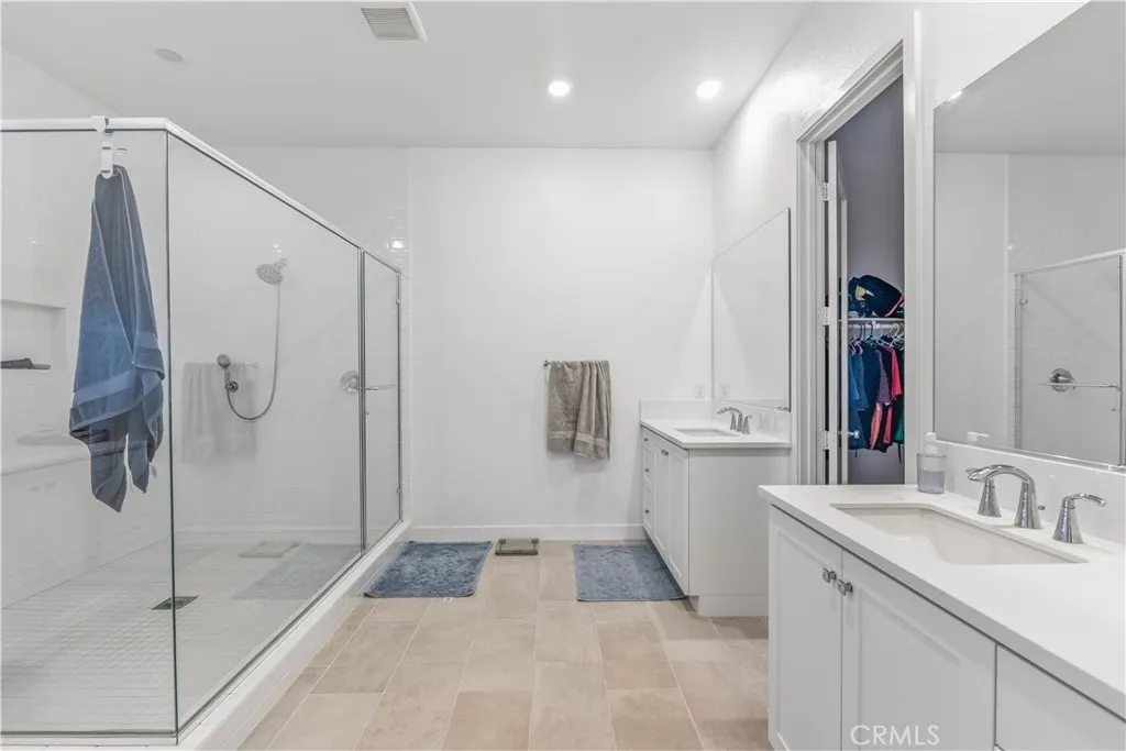 Primary bathroom with oversized shower