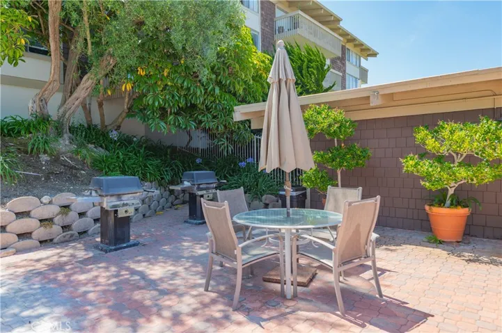 Outdoor BBQ area