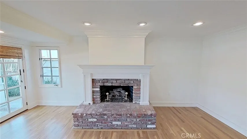 Fireplace in Den