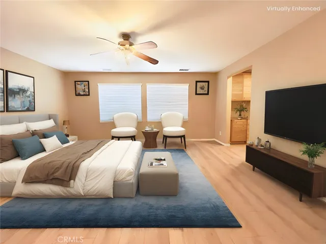 Virtually Staged Master Room