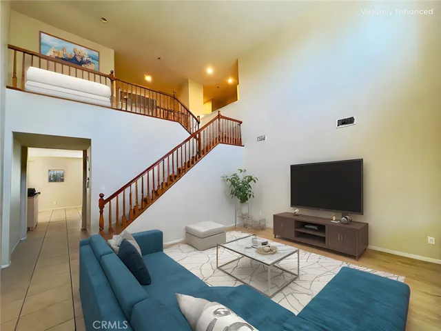Virtually Staged Living Room