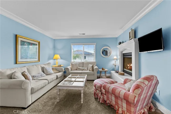 Primary retreat expands entire width of home