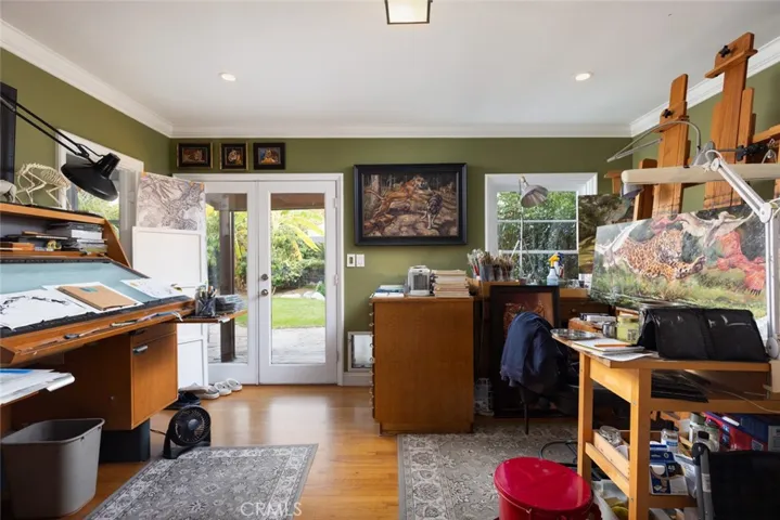 3rd bedroom currently an artist's studio