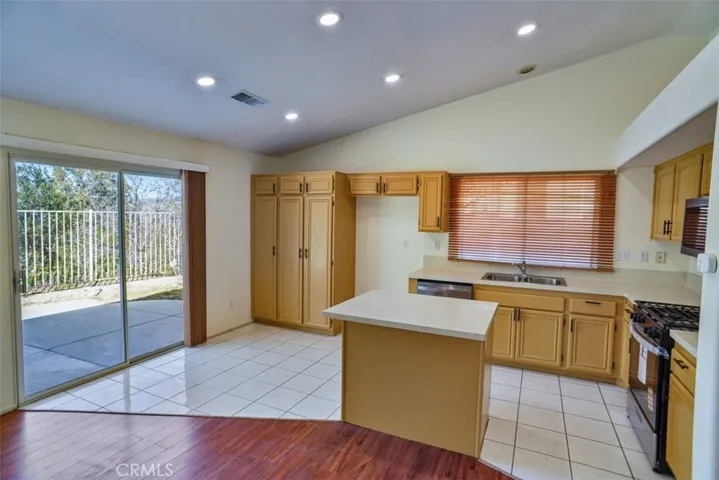 Kitchen with view