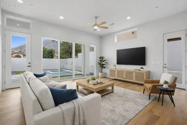 Bright and airy modern living room