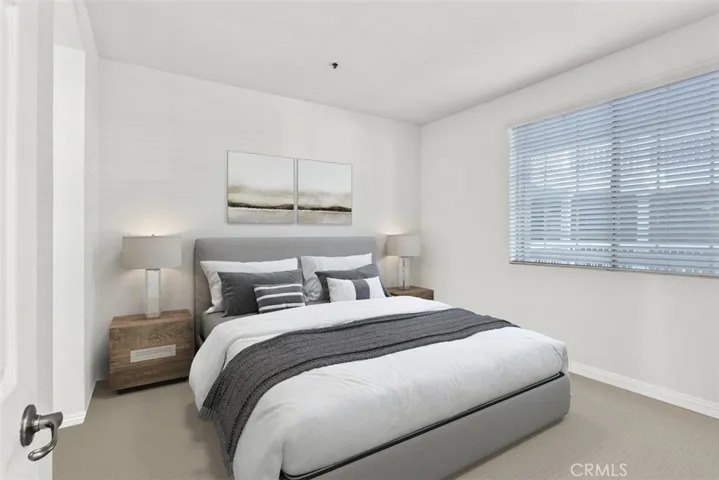 Virtually staged Bedroom 2