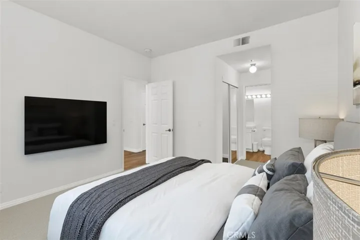 Virtually staged Bedroom 2