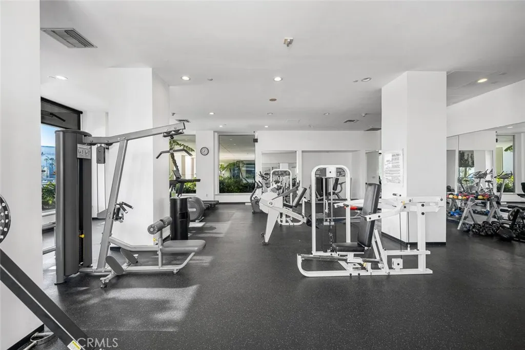 Outfitted with free weights, cardio equipment, machines, and space to do your own circuit too!
