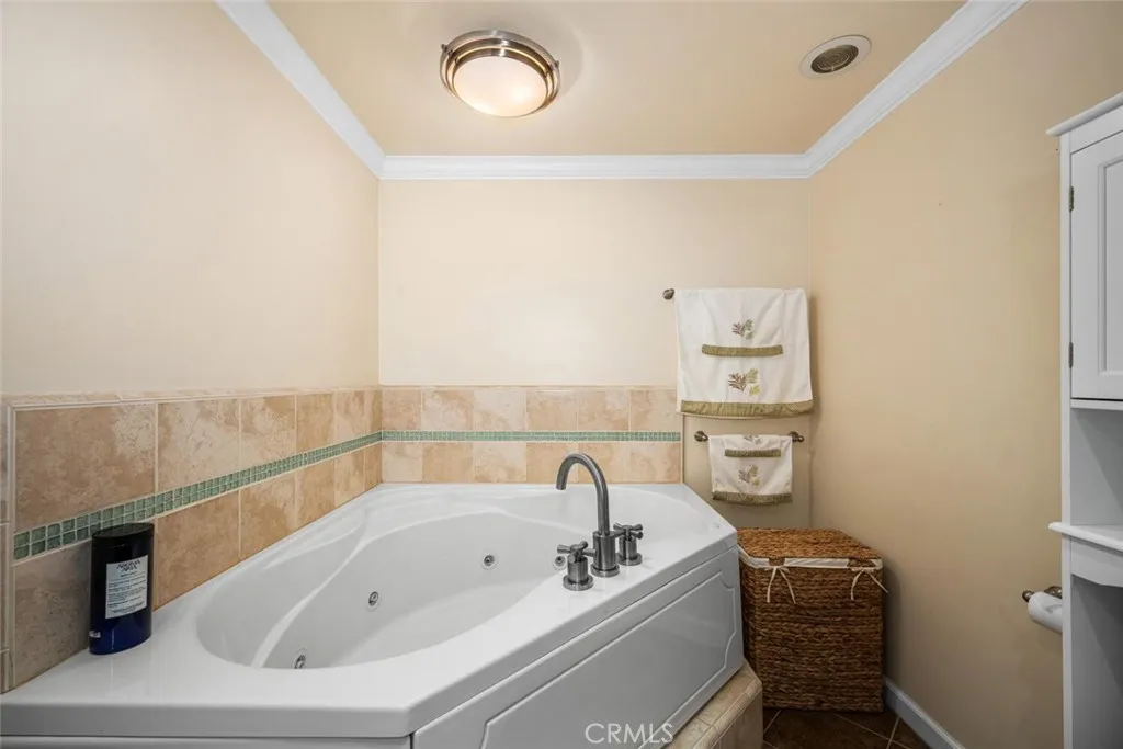 A jetted tub completes your master bath.