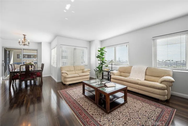 Coastal views from your living and dining rooms that include the Queen Mary and Alamitos Beach.