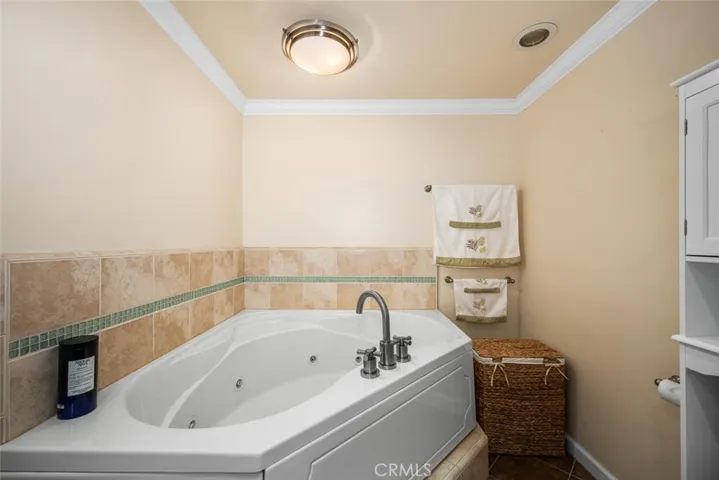 A jetted tub completes your master bath.