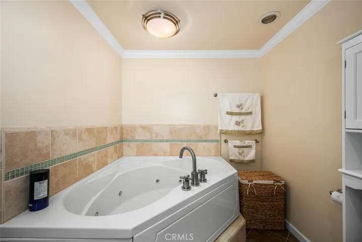 A jetted tub completes your master bath.