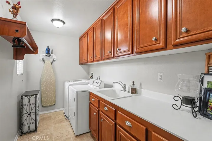 Upstairs laundry room