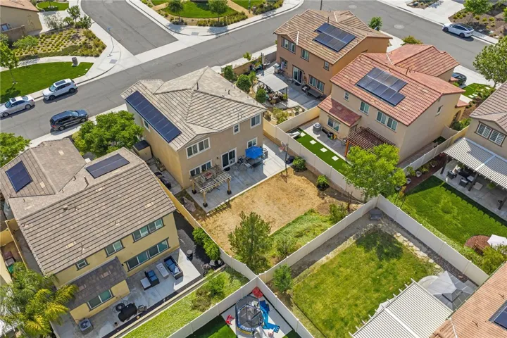 Aerial view of the subject property and surrounding areas