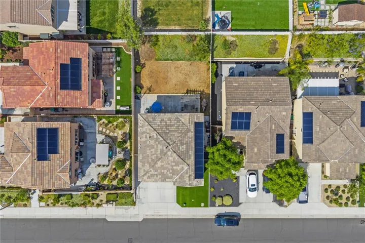 Aerial view of the subject property and surrounding areas