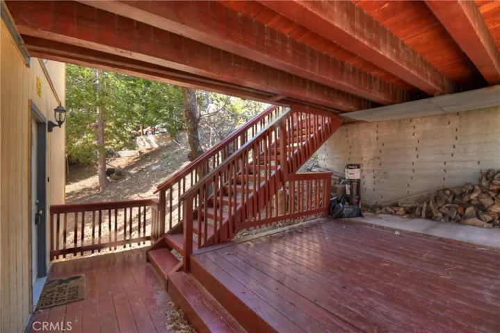 Front Porch Under Parking Deck