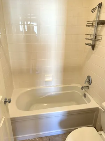 Upstairs Hall Bath.  Shower Over Tub.