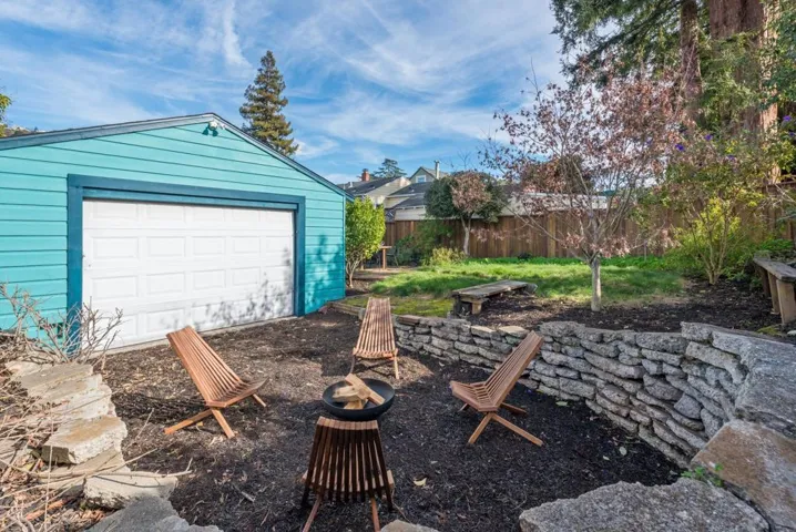 Patio Behind the Garage - Doors both Front and Back