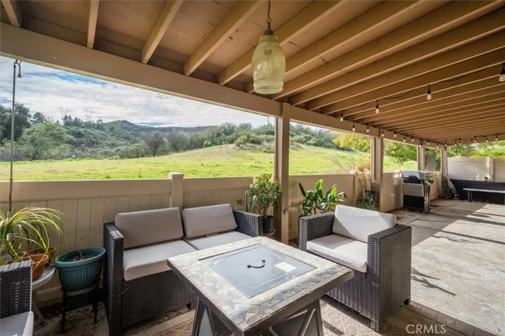 Private Patio with Views