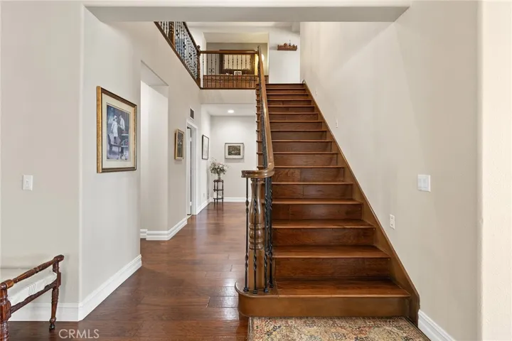 hallway to down stairs suite