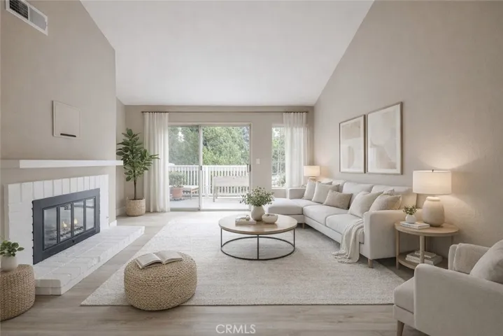 Virtually Staged Living Room