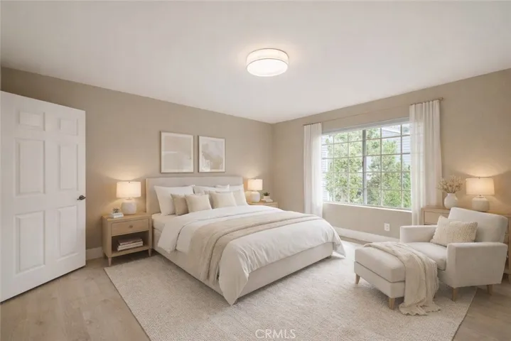Virtually Staged Primary Bedroom