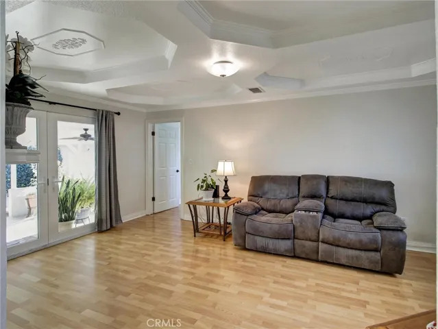 Family room with access to patio