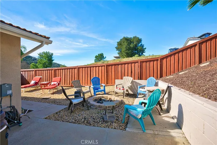 Fire pit area is a great way to relax